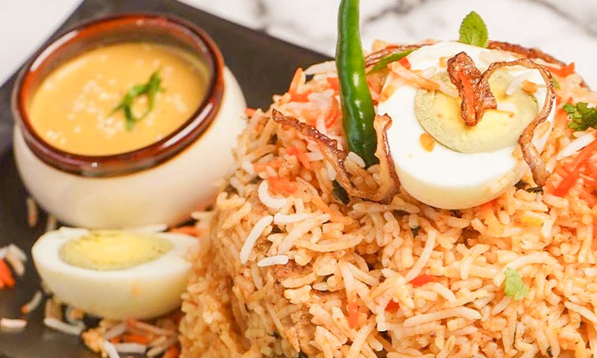 My Roti Place chicken dum biryani rich flavorful spices